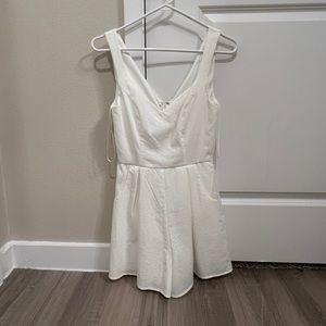 White romper dress